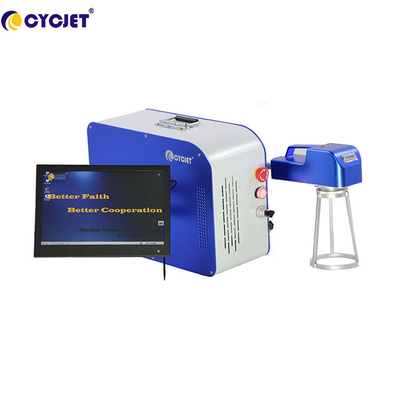 Машина кодирвоания и отмечать лазера CYCJET 30W Handheld для печатания кода логотипа QR автошины
